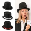 Basker Vintage Hat Fedora Top Magician Costume för utomhussamlingar Aktiviteter