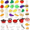 Mutfaklar Oyun Yemek Kesme Oyun Oyuncak Çocuklar İçin Mutfak Mutfak Tepkisi Meyve Sebzeleri Aksesuarlar Eğitim Oyuncak Yiyecek Kiti Çocuklar İçin Hediye 231216