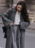 Tricots pour femmes Français élégant lâche femmes pull manteau 2023 automne à manches longues solide tricoté cardigan dame vintage mode hiver pardessus