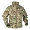 Hunting Jackets Winter Military Fleece Multicam Men SoftShell Tactical Waterproof Camping Caze Field Jacket Army Combat Coat Hunting Clothing 231215