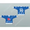 Custom BLUE MICHEL MATHIEU 30 LE NATIONAL DE QUEBEC HOCKEY JERSEY NEW Top Stitched S-M-L-XL-XXL-3XL-4XL-5XL-6XL