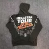 Herrtröjor tröjor Hellstar stor vintage hoodie tryckt high street 1 kvalitet och kvinnors sport 231215