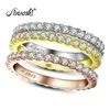 Anillo de boda AEW sólido de oro blanco 585 de 14 quilates, 1,2 quilates, 2mm, Color DF, anillo de boda para mujer, anillo para mujer 2103102459