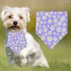 Dog Apparel Durable Bandana Cute Soft Breathable Pet Saliva Towel Dressing-up Scarf Bib Collar Cat Puppy Neckerchief Accessories