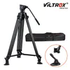 Accessoires VILTROX VX18M 74 inch professioneel camerastatief Heavy Duty videostatief aluminium met vloeistofkop voor DSLR-camcorder