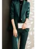 Damenanzüge Blazer Damen Herbst Koreanische Mode Anzugjacke Zweiteiliger lässiger Blazermantel und elegante professionelle Kleidung knöchellange Hose 231216