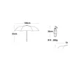 Paraplyer lyxiga Matic Sun Folding Designer Paraply för kraftigt regn svärd paresoler krokar av charms hanterar väskor droppleverans hem gar dhwp2