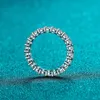 Ring All Women's Row Ring 925 Sterling Silver D Platinum Diamond Ring Eternal Wedding Boutique Jewelry AA230417
