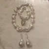 Collane Set di gioielli barocchi naturali di alta qualità, collana e bracciale, anello e orecchini di perle barocche d'acqua dolce naturali al 100%