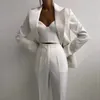 2023 New High Quality Casual and Commuting Fashion Professional Women's Suit and Chest Pant Set