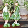 Objets décoratifs Figurines pays américain résine pieds suspendus Couple poupée décoration extérieur jardin pelouse ornements cour villa Sculpture Art 231216