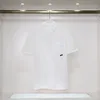 Designer pour hommes d'été de haute qualité double coton pur tissu rond cou rond 3d lettre imprimée en relâchement t-shirt à manches courte
