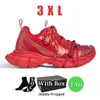 Com Box 3xl Track 3.0 Designer Shoes Men Women Tripler preto lasca bege ginástica branca Red Sneakers cinza escuro Placa de moda para mim casual