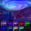 Decorative Objects Figurines Starry Sky Projector Blueteeth Music Speaker LED Night Light Galaxy Nebula Ocean Star Moon Lamp 231216