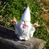 Obiekty dekoracyjne figurki 1PC Rocker Gnome Garden Statues Whock Your Fairy i Gnomes Outdoor Stecue 231216