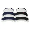 Paris Men's Y2k Hoodie Designer Heart Classic Knitwear Womens Striped Pullover Sweater Aged Cardigan Sailor Collar Street Wear 99