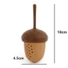 Pine Cones Silicone Tea Infusers Loose Leaf Söt Sile Deal Apple Herb Leak Filter Teaware Kitchen Tool 1216