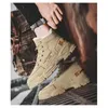 Boots Boots Men Winter Fashion Plush Shoes Snow Boots Male Casual Outdoor Sneakers Lace Up Warm Shoes Non Slip Ankle Boots Male 231216