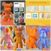 Diy Fluid Bear Scpture Materiaal Handgemaakt Ouder-kind Speelgoed Iti Schilderij Pop Gewelddadige Cadeaus Voor Kinderen Home Decor T220730 Drop Delivery Dhrqo