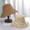 Wide Brim Hats Bucket Hats Womens Str Hats crochet hat bucket hat UV Protection Sun Visor Beach Hats Women Visors Foldable Female Women Summer Sun hatL231216