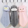 Towel 1 Buah Coral Velvet Hanging Style Cute Hand Absorbent Children's Washing Cloth Kitchen Bathroom No Hair Loss