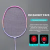 Badminton Rackets Lightest 10U 52G Full Carbon Fiber Badminton Rackets Strängar Professionell Training Racquet Max spänning 35 kg med väskor för vuxen 231216