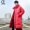 Parkas de plumón para hombre COUTUDI, abrigos largos de invierno para hombre, chaquetas informales con capucha, chaquetas de invierno cálidas a prueba de viento para hombre, ropa de calle para hombre 231215