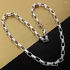 Chains Temperament 925 Sterling Silver 18 Inch 5mm Rectangular Necklace Men's And Women's Fashion Party Gifts Wedding Jewelry