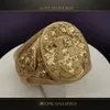 Cluster Rings Punk Hand Carved For Men Women Gold Color Ellis Crest Signet Ring Top Quality Personality Gifts Jewelry G5M874290D