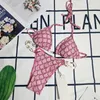 Sexy g Conjuntos de bikini para mujeres de diseñador Vendaje Traje de baño Crop Top Traje de baño Tanga Traje de baño Corte alto Ropa de playa Estampado sólido Nuevo bañista # 84 KL82