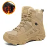 Laarzen Winter Warm Bont Tactische Militaire Combat Laarzen Mannen Echt Leer US Army Jacht Trekking Camping Bergbeklimmen Werkschoenen 231216