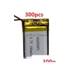 Batterier 3.7V Li Polymer Battery 402030 Real Capacity 180mAh Litium med Protect Board för Toys MP5 Mini Högtalare Drop Delivery Ele Dhzbo
