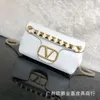 New Head Stud Diagonal High-end Vallentinoo Designer Bags One Leather Rivet Handbag Women Style Bag Rock Cow Purse Layer Shoulder Cross 4016