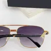 Yeni Moda Tasarım Kare Şekli Pilot Güneş Gözlüğü 9101 Metal Çerçeve Avant-Garde ve Cömert Stil Çok yönlü dış mekan UV400 Koruma Gözlükleri
