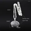 Pendant Necklaces Mom And Baby Stainless Steel Charm Silver Color Small Chain For Women Jewelry Bijoux Femme N3758S07