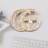 23ss 2color Fashion Brand Designers Letters Brooches 18K Gold Plated Brooch Vintage Suit Pin Small Sweet Wind Jewelry Accessories 339S