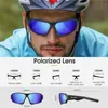 Eyewars West Biking HD Lunettes de soleil polarisées Men Femmes UV 400 Protection MTB VOILLES SPORTS LOCKES DE COLLE