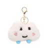 Porte-clés Ins Fluffy Mignon Mouton Nuage Furball Peluche Pendentif Charme Fourrure Pompon Porte-clés Sac À Dos Sacs Décoration Accessoires Cadeaux