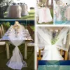 White 54 x120 FT 40 yards TULLE Bolt Wedding Decoration Bolt Pew Craft Favor Fabric Bridal Favor Party Banquet Gift Decor295i