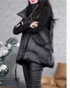 Kvinnors västar kvinnor koreanska ned bomullsväst som bär västerländsk stil lös mode axel 2023 vinter trendiga avslappnade bekväma kvinnor bär