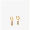 Women Gold Hoop Earings Designer Jewelry Luxurys Diamond Dangle Studs Earrings Boucle Letters Hoops F With Box New 010506R261E