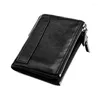 Plånböcker kvinnor korta kopplingspåsar läder pursar pengar påse mynt handväska plånbok dubbel blixtlås byter carteras para mujer