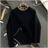 Pulls pour hommes Pull de laine de luxe pour hommes F lettre broderie manteau de pluvier tricoté Fd pulls de créateur hommes femmes hiver sweat à capuche décontracté Dr Dh3Zo