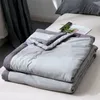 Comforters sätter luftkonditionering tvättbar quilt mjuk tunn bomull som sommar täcker barn barn filt på sängen komfort textil sängöverdrag 231215