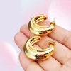 Hoop Huggie Woman Earings 925 Sterling Silver Needle Plating 18k Gold Half Circle Female Fashion Luxury Jewelry8352710