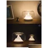 Night Lights Warm Mountain Night Light Bedside Desktop Table Lamp Black Technology Luminous Fish Tank Flower Decoration Jewelry Unique Dhsvq