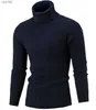 Men's 2020 New Spring Autumn Mens Designer Pullover Sweaters High Collar Solid Color Simple Twist Knitwear Bottoming Shirt Turtle Neck Casual Tops9DV7