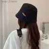 Breda breim hattar hink hattar nya vikbara fiskare hatt tvättade denim hink hattar unisex mode bob cs hip hop gorros män kvinnor panama hink kl231216