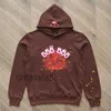 Designer Spider Sp5der Hoodies Jonge Sweatshirts Streetwear Thug 555 Angel Hoody Heren Dames 11 Pullover Capuchon Afdrukken Web Sweats Grijs PEEI