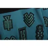 レディースツーピースパンツ刺繍ステッチヒットカラーニットセット女性秋の長袖プルオーバーセーターペンシル衣装女性